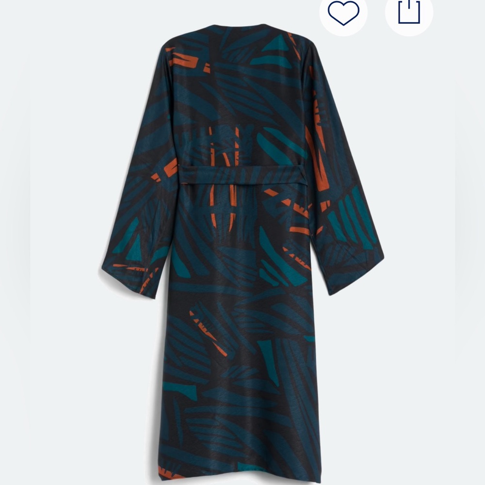 Diarrablu Sheena Wrap Dress in Teal and Orange - Picture 8 of 10